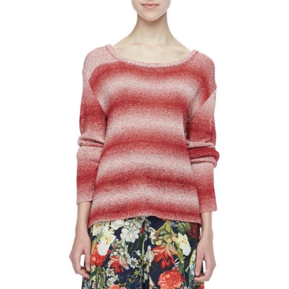 - Alice Olivia Ethan Ombré Striped Pullover - Picture 1 of 7